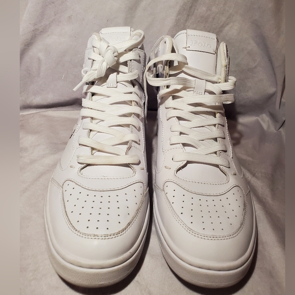 Polo Ralph Lauren Court High-Top Sneaker 12 - Picture 3 of 9